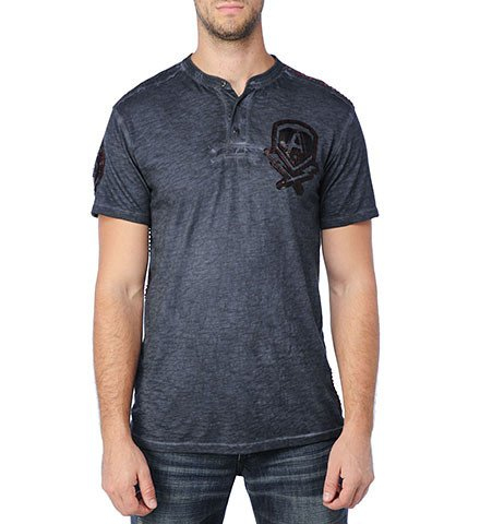 Футболка Affliction Bolt 73 Henley купити